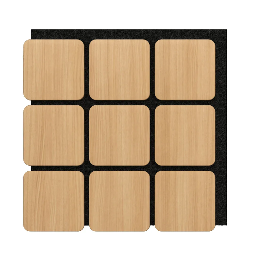 Akoestisch Paneel Hout Kubus Naturel Eiken