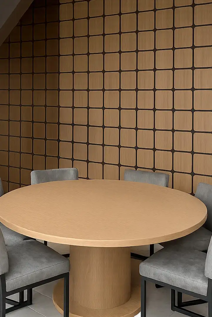 Akoestisch Paneel Hout Kubus Naturel Eiken