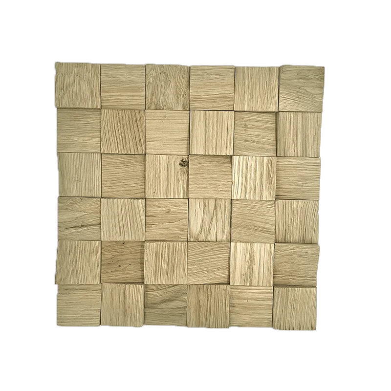 Houtstrip Eiken FSC Cube 3D Naturel Bruin