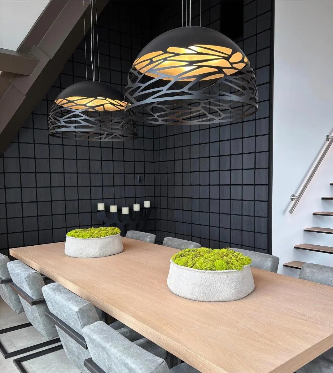 Akoestisch Paneel Hout Kubus Zwart