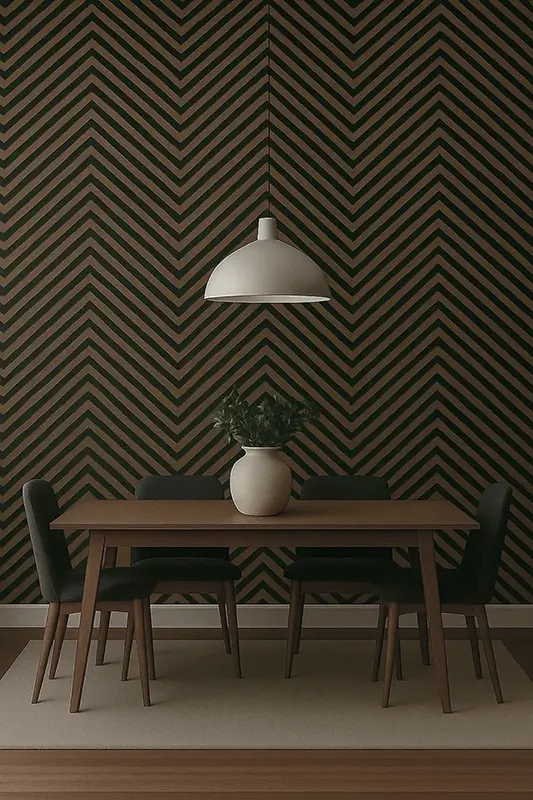 Akoestisch Paneel Visgraat Walnoot