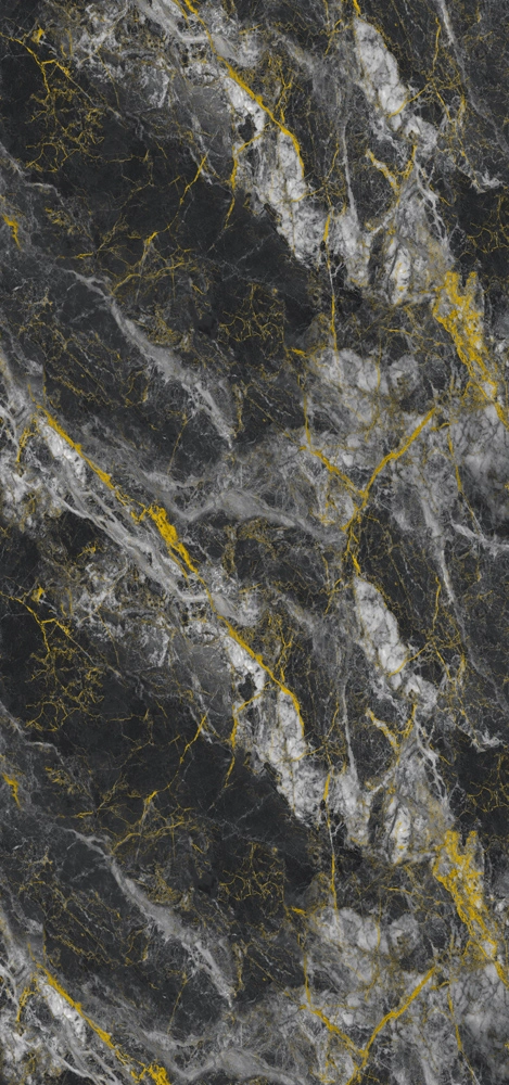 PVC Marmerpaneel Midnight Bleu Zwart-Goud