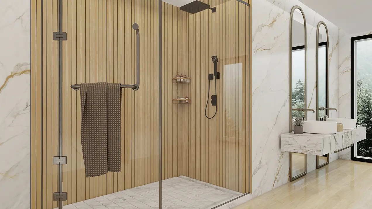 SPC Plaat Wandpaneel Latten Naturel Eiken