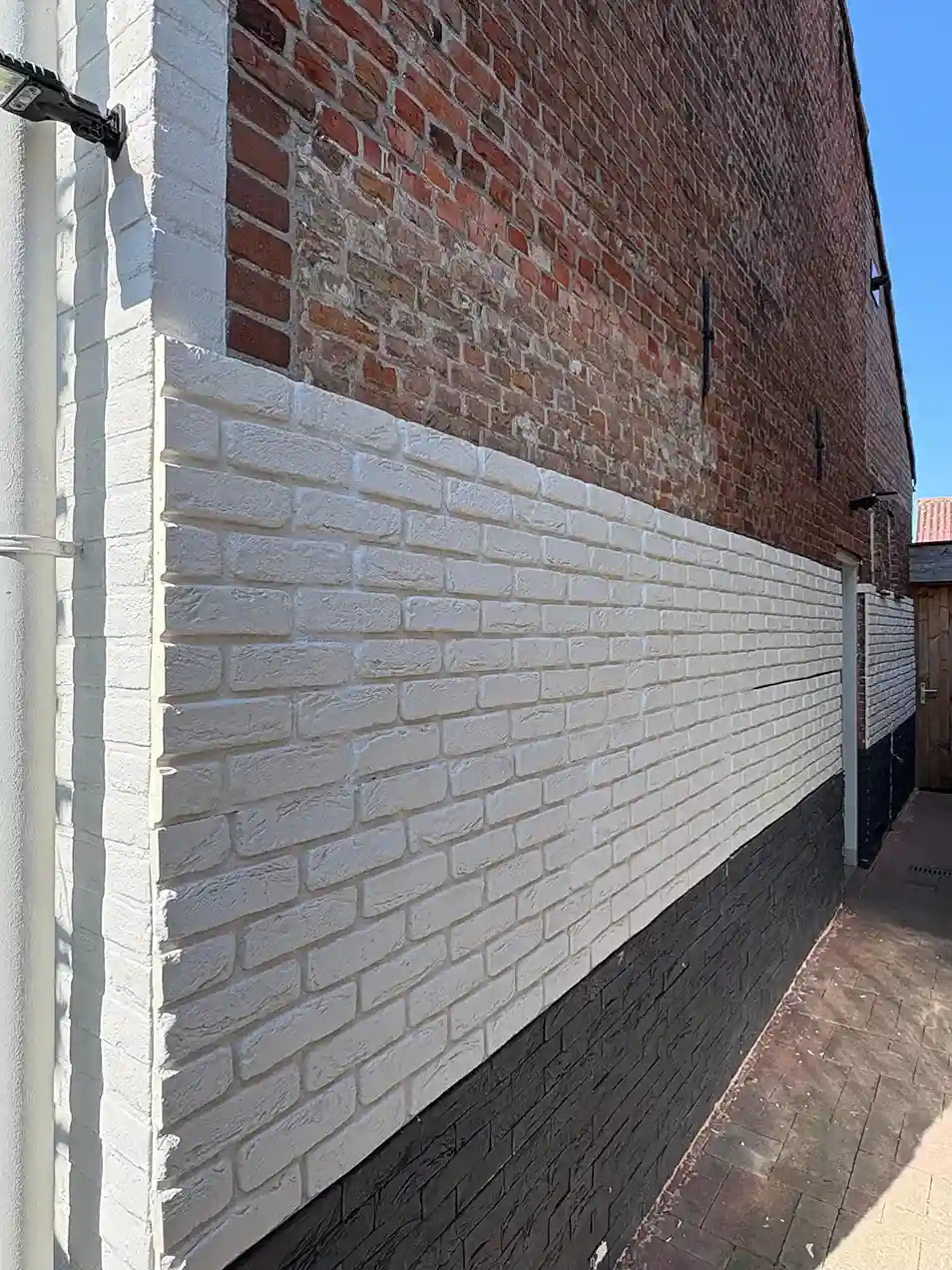 Baksteenstrip 3D Wandpaneel Naadloos XL PU Barok Blancura Wit